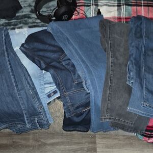 Vigoss Women's Skinny Jeans - Blue and Gray